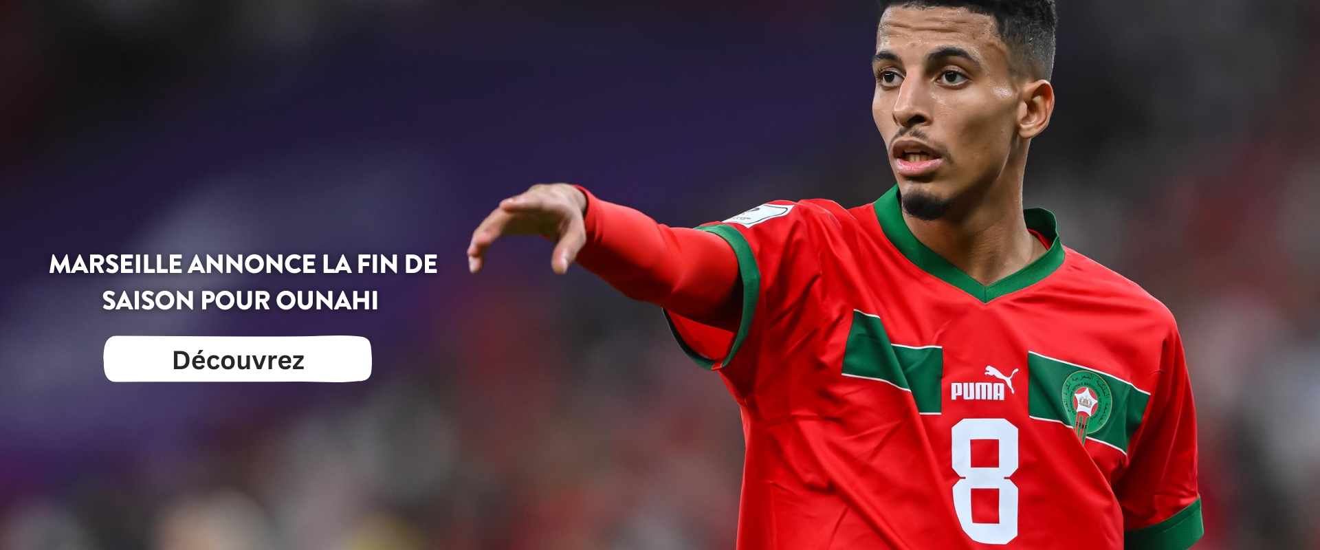 Marseille annonce la fin de saison pour Ounahi 