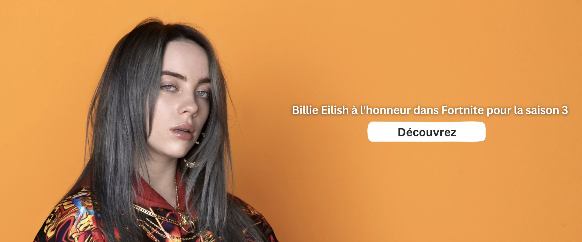 Billie Eilish à l'honneur dans Fortnite pour la saison 3