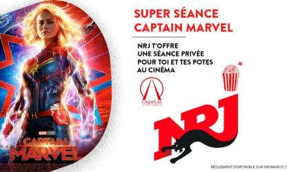 Ecoute NRJ et gagne une projection privée de ‘’CAPTAIN MARVEL’’ au CINEATLAS !