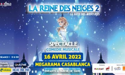 Le spectacle La Reine Des Neiges s'invite au Mégarama le 16 Avril !