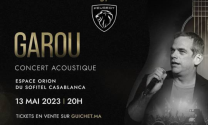 Garou en concert acoustique à Casablanca