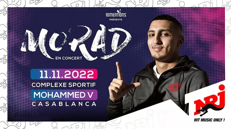 Morad en showcase le 11 novembre 2022 à Casablanca.