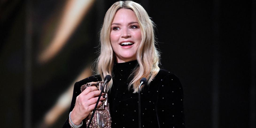 L'actrice Virginie Efira reçoit le César de la meilleure actrice