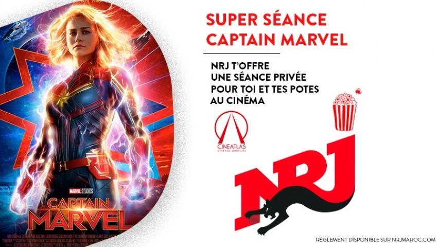 Ecoute NRJ et gagne une projection privée de ‘’CAPTAIN MARVEL’’ au CINEATLAS !