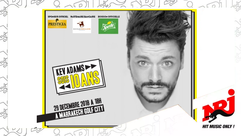 ‘’Sois 10 ans’’ : Quand Kev Adams joue son dernier show de l’année 2018 à Marrakech