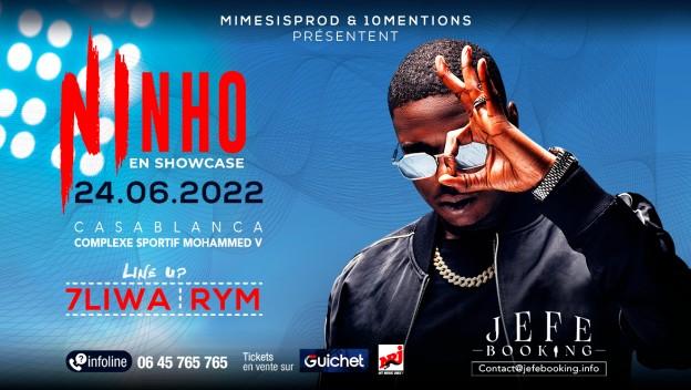 Ninho en concert à Casablanca