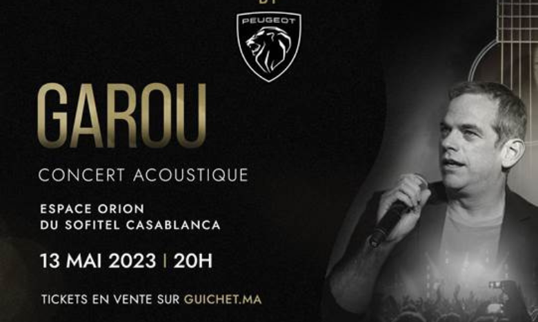 Garou en concert acoustique à Casablanca